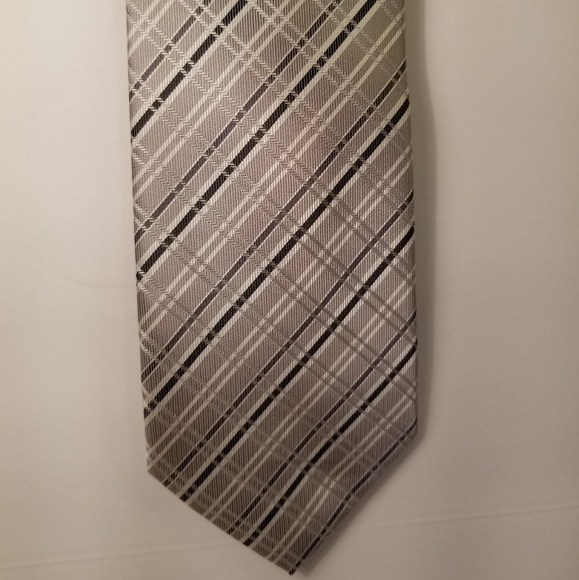 Plaid Angelo Rossi microfiber necktie - Picture 2 of 5